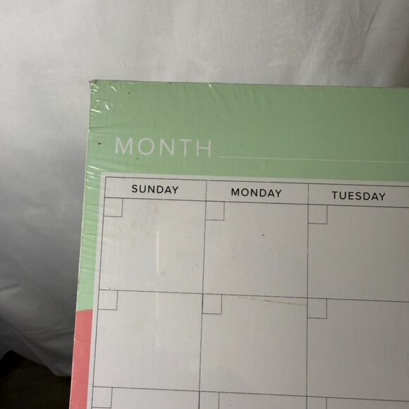 NEW Dry Erase Monthly Calendar Includes 1 Marker- 15x15in - Picture 4 of 5